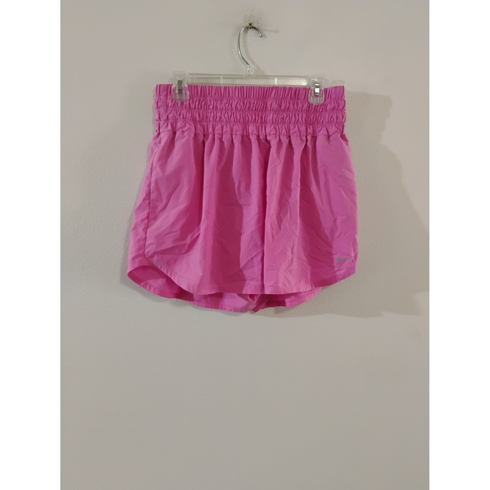 Nike Dri-FIT Pink Smocked Waist Running Shorts Womens XL Athletic Gym Workout